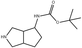 (八氢环戊烷并[C]吡咯-4-基)氨基甲酸叔丁酯, 185693-12-3, 结构式