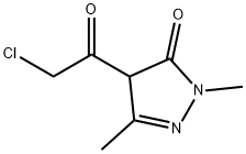 3H-Pyrazol-3-one, 4-(chloroacetyl)-2,4-dihydro-2,5-dimethyl- (9CI) Structure