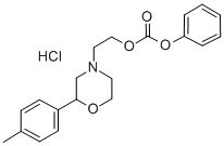 Carbonic acid, 2-(2-(4-methylphenyl)-4-morpholinyl)ethyl phenyl ester,  hydrochloride 结构式