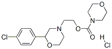 2-[2-(4-chlorophenyl)morpholin-4-yl]ethyl morpholine-4-carboxylate hyd rochloride 结构式