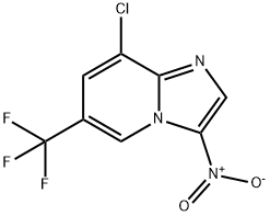 8-Chloro-3-nitro-6-(trifluoromethyl)-imidazo[1,2-a]pyridine Struktur