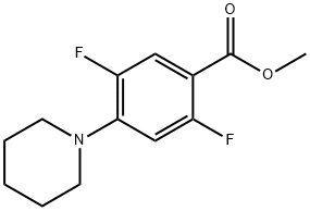 Methyl 2,5-difluoro-4-piperidin-1-ylbenzoate Struktur