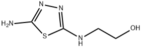 2-[(5-Amino-1,3,4-thiadiazol-2-yl)amino]ethanol Struktur