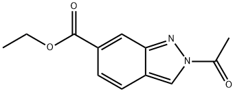 Ethyl 2-acetyl-2H-indazole-6-carboxylate 结构式