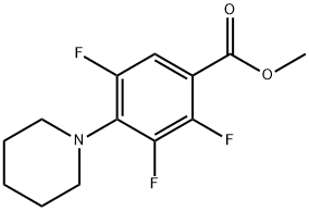 Methyl 2,3,5-trifluoro-4-piperidin-1-ylbenzoate Struktur