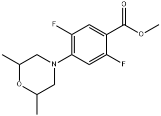 Methyl 4-(2,6-dimethylmorpholin-4-yl)-2,5-difluorobenzoate Structure