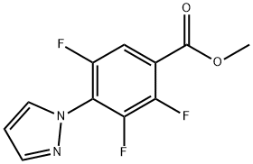 Methyl 2,3,5-trifluoro-4-(1H-pyrazol-1-yl)benzoate,1858250-92-6,结构式