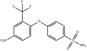 4-[4-Amino-2-(trifluoromethyl)-phenoxy]benzenesulfonamide Struktur