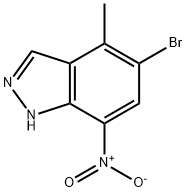 5-Bromo-4-methyl-7-nitro-1H-indazole Structure