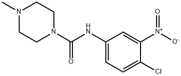 N-(4-Chloro-3-nitrophenyl)-4-methylpiperazine-1-carboxamide Struktur