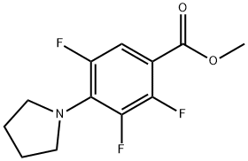 Methyl 2,3,5-trifluoro-4-pyrrolidin-1-ylbenzoate Structure