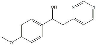 1-(4-METHOXYPHENYL)-2-PYRIMIDIN-4-YLETHANOL
 Structure