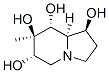 1,6,7,8-Indolizinetetrol, octahydro-7-methyl-, 1S-(1.alpha.,6.beta.,7.alpha.,8.beta.,8a.beta.)- Structure