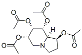 1,6,7,8-Indolizinetetrol, octahydro-, tetraacetate (ester), 1S-(1.alpha.,6.beta.,7.beta.,8.beta.,8a.beta.)- Structure