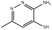 3-アミノ-6-メチル-4-ピリダジンチオール 化学構造式