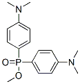 Bis[p-(dimethylamino)phenyl]phosphinic acid methyl ester Structure