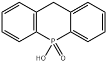 5,10-ジヒドロ-5-ヒドロキシアクリドホスフィン5-オキシド 化学構造式