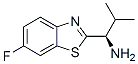 2-Benzothiazolemethanamine,6-fluoro-alpha-(1-methylethyl)-,(alphaR)-(9CI) Structure