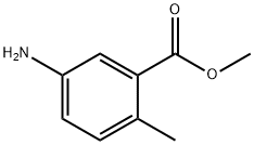 5-氨基-2-甲基苯甲酸甲酯 结构式