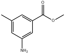 3-氨基-5-甲基苯甲酸甲酯 结构式