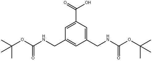 3,5-BIS[(BOC-AMINO)METHYL]-BENZOIC ACID Structure