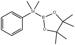 (DIMETHYLPHENYLSILYL)BORONIC ACID PINAC& Structure