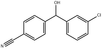 4-[(3-Chlorophenyl)(hydroxy)Methyl]benzonitrile Structure