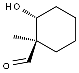 Cyclohexanecarboxaldehyde, 2-hydroxy-1-methyl-, trans- (9CI) 结构式