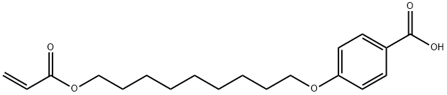 4-(9-Acryloxy-n-non-1-yloxy) benzoic acid Struktur