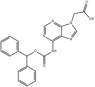 (6-BENZHYDRYLOXYCARBONYLAMINO-PURIN-9-YL)-아세트산