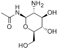 2-アセトアミド-2-デオキシ-Β-D-グルコピラノシルアミン 化学構造式