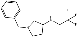 1-benzyl-N-(2,2,2-trifluoroethyl)pyrrolidin-3-amine Structure
