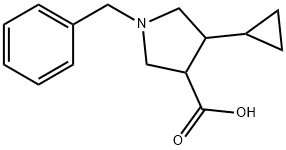 1-Benzyl-4-cyclopropyl-3-pyrrolidinecarboxylic acid|