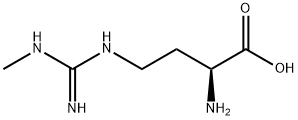 Butanoic acid,2-amino-4-[[imino(methylamino)- methyl]amino]-,(2S)- Struktur