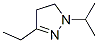 3-Ethyl-1-isopropyl-2-pyrazoline,18631-72-6,结构式