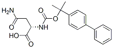 N2-[(1-[1,1'-biphenyl]-4-yl-1-methylethoxy)carbonyl]-L-asparagine Structure