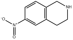 6-NITRO-1,2,3,4-TETRAHYDRO-ISOQUINOLINE 化学構造式