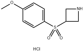 3-[(4-Methoxyphenyl)sulfonyl]azetidine hydrochloride Structure