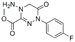 4-Amino-1-(4-fluorophenyl)-6-oxo-1,4,5,6-tetrahydro[1,2,4]triazine-3-c arboxylic acid, methyl ester|