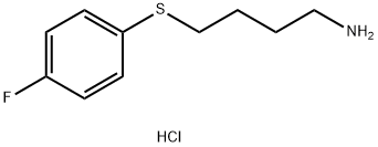 1-[(4-Aminobutyl)sulfanyl]-4-fluorobenzene hydrochloride Structure