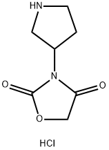 3-(吡咯烷-3-基)噁唑烷-2,4-二酮盐酸盐,1864057-54-4,结构式