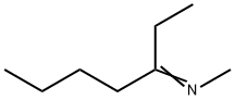 Methylamine, N-(1-ethylpentylidene)- Structure