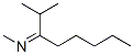 N-Methyl-1-isopropyl-1-hexanimine Structure