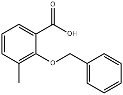 2-(ベンジルオキシ)-3-メチル安息香酸 化学構造式