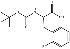 Phenylalanine, N-[(1,1-diMethylethoxy)carbonyl]-2-fluoro- Struktur