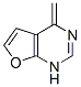 Furo[2,3-d]pyrimidine, 1,4-dihydro-4-methylene- (9CI) 化学構造式