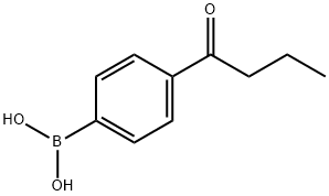 4-ブチリルフェニルボロン酸 化学構造式