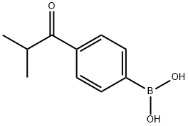 4-イソブチリルフェニルボロン酸 化学構造式