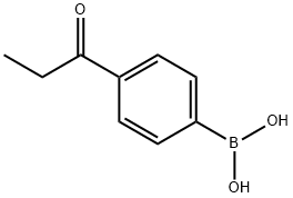 4-(PROPIONYL)BENZENEBORONIC ACID 化学構造式