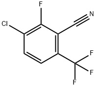 3-Chloro-2-fluoro-6-(trifluoromethyl)benzonitrile Struktur